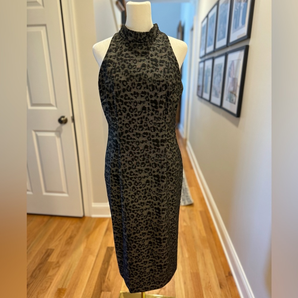 Adrianna Pappel Mock Neck Sleeveless Cocktail Dress - Picture 10 of 12
